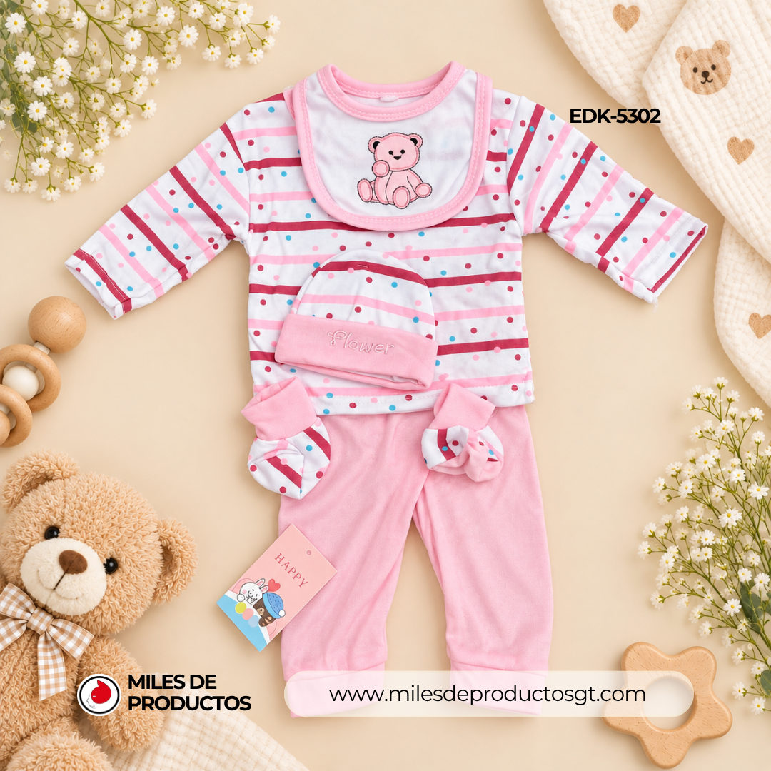 Conjunto de ropa para niños 5 piezas EDK-5302