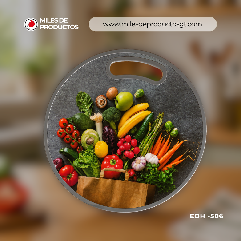Tabla para picar de cocina con motivos 35 cm EDH-506