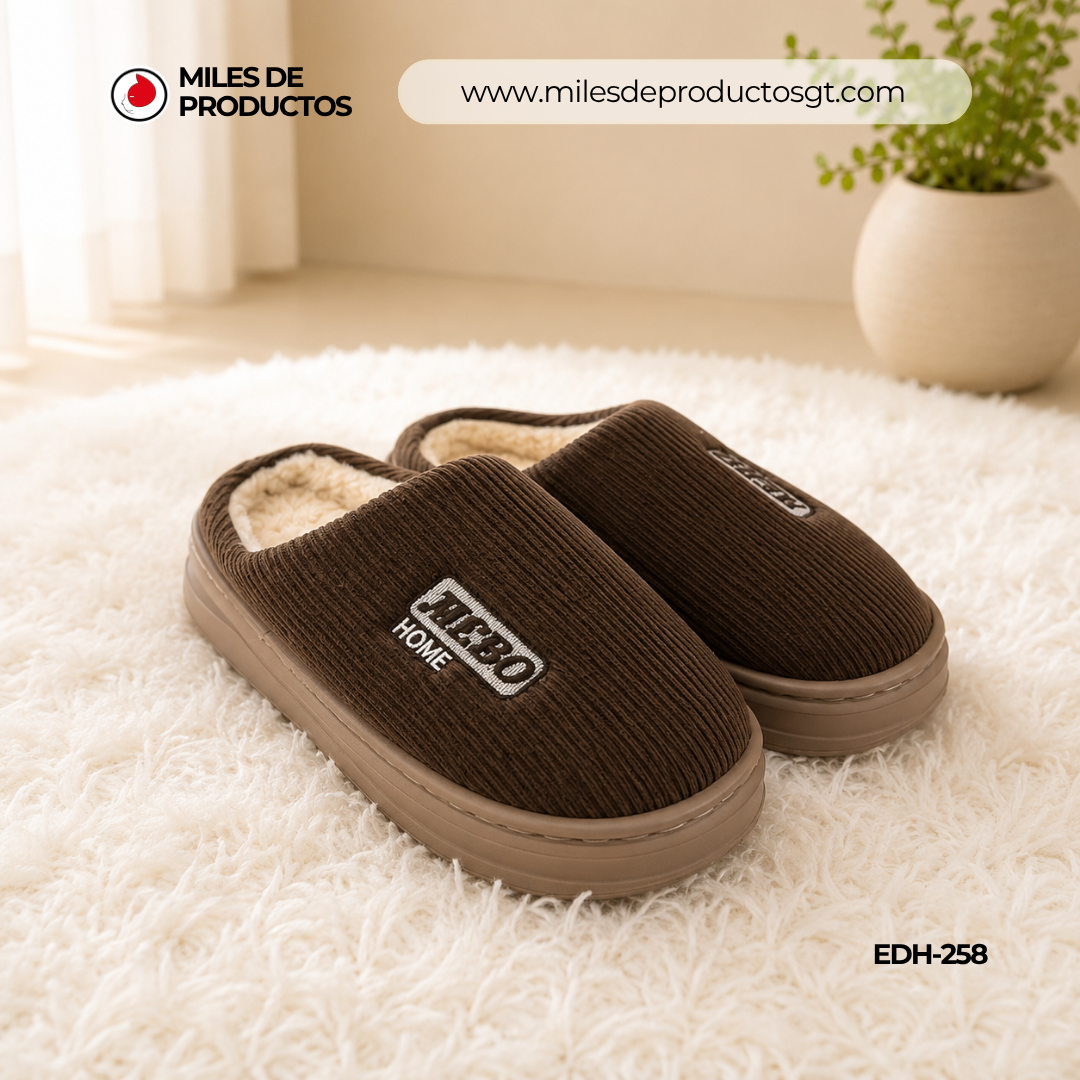Pantuflas de algodón tallas 40 A 45 EDH 258