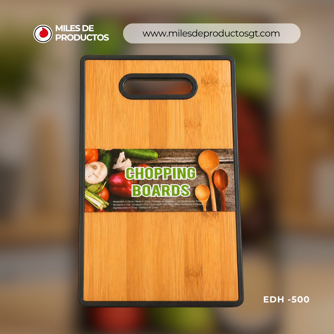 TABLA DE CORTAR RECTANGULAR DE PLÁSTICO: 37 X 23 CM EDH-500