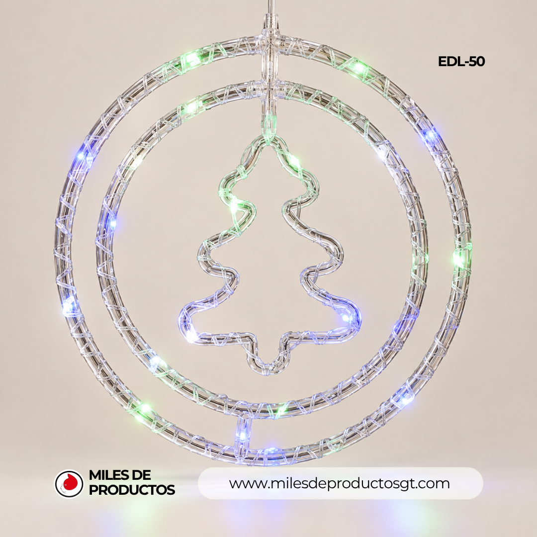AROS COLGANTE DE LUZ DECORATIVA DE 110 V CON FORMA DE PINITO  EDL-50