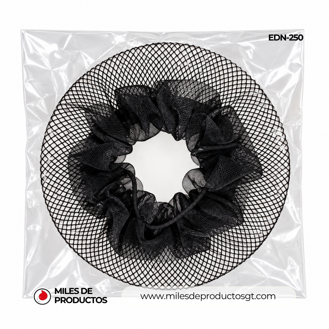 REDECILLAS DE NAILON NEGRO PARA EL CABELLO (MUJER) EDN-250