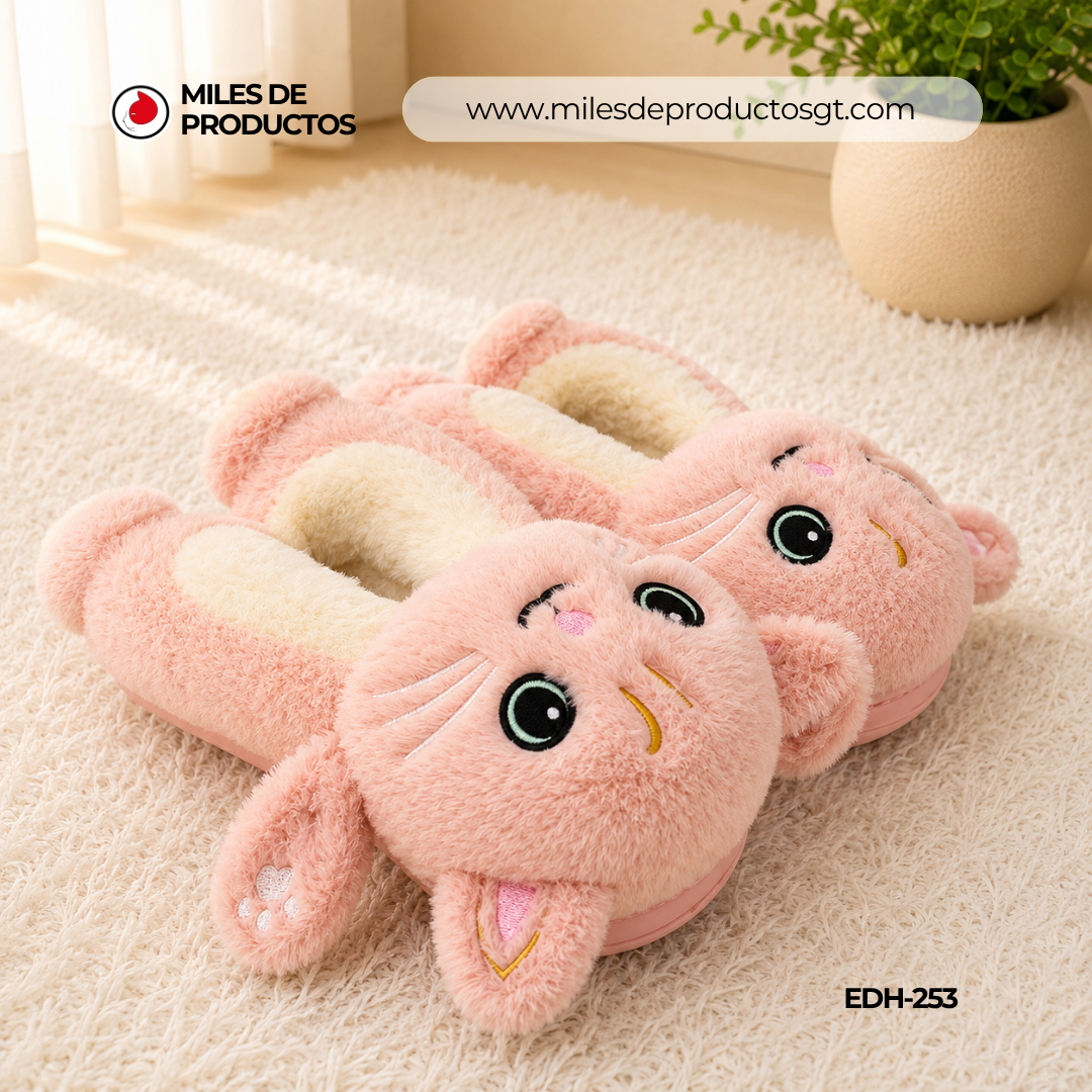 Pantuflas de Poliestireno de dibujos animados de gato TALLAS de la 36 a la 41