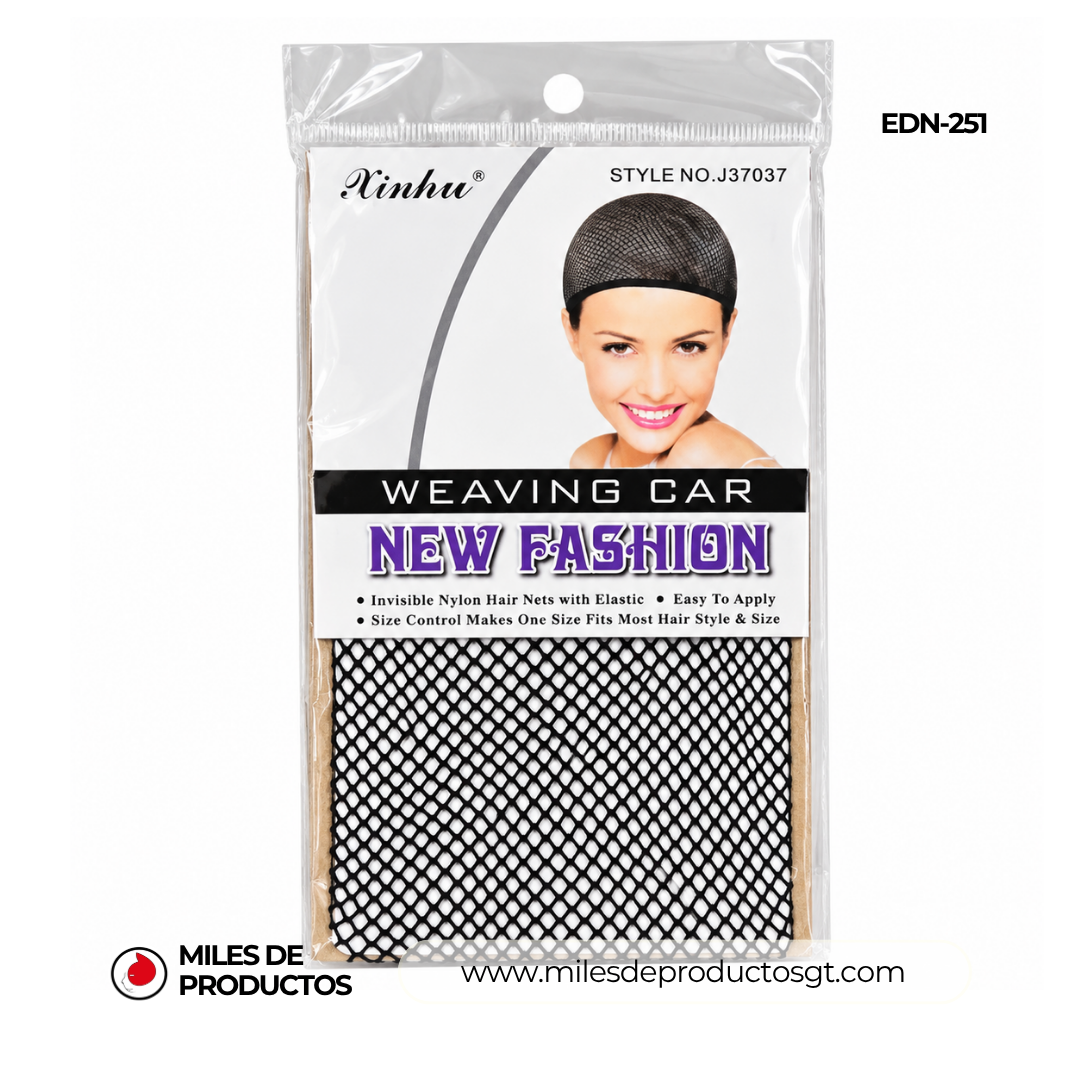 REDECILLAS DE NAILON NEGRO PARA EL CABELLO (MUJER) EDN 251