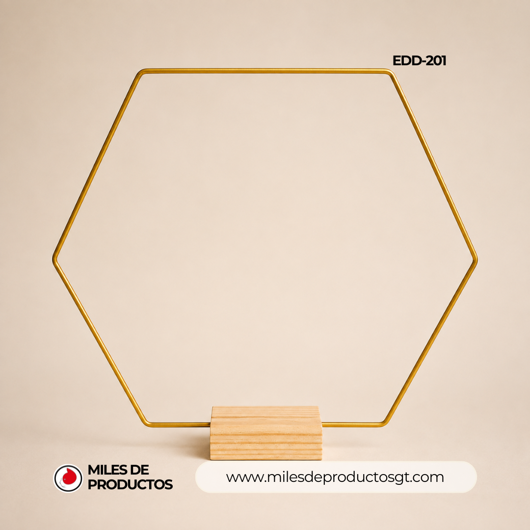 Centro de mesa versátil en Hexagonal EDD-201