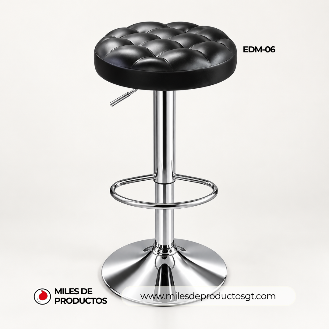 TABURETE DE METAL NEGRO TABURETE 45*25*25  EDM-06