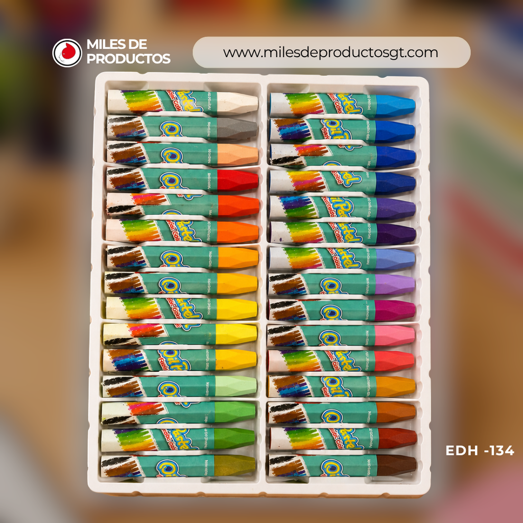Carayones pastel de 36 piezas EDH-134
