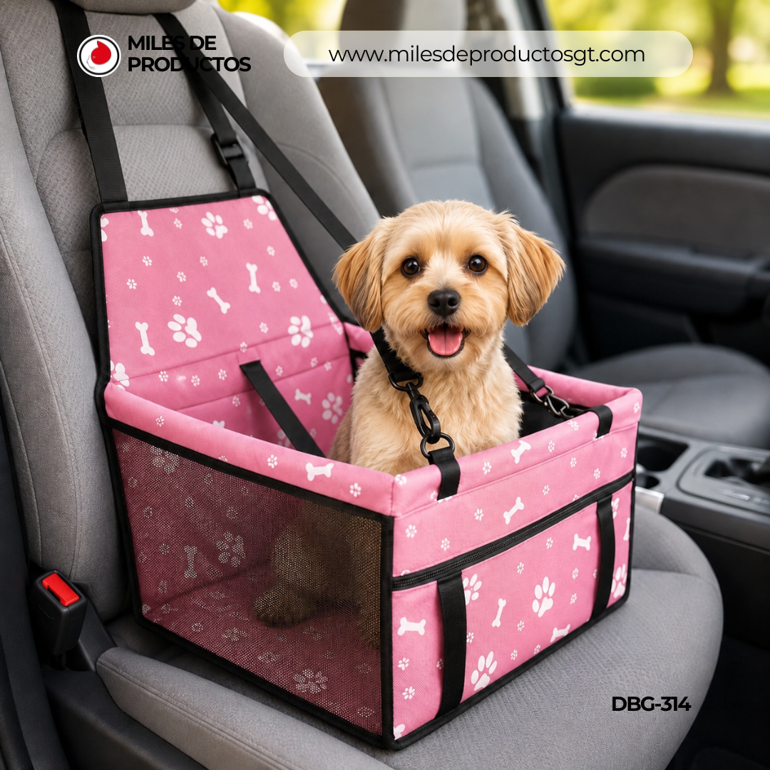 TRANSPORTADORA PARA MASCOTAS  EN AUTOMOVIL (TALLA PEQUEÑA )