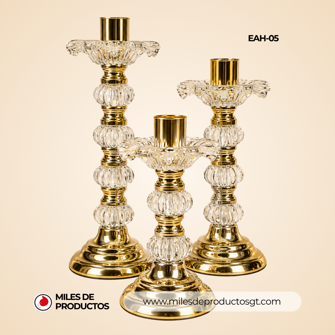Centro de Mesa tipo candelabro de 3 piezas  EAH-05