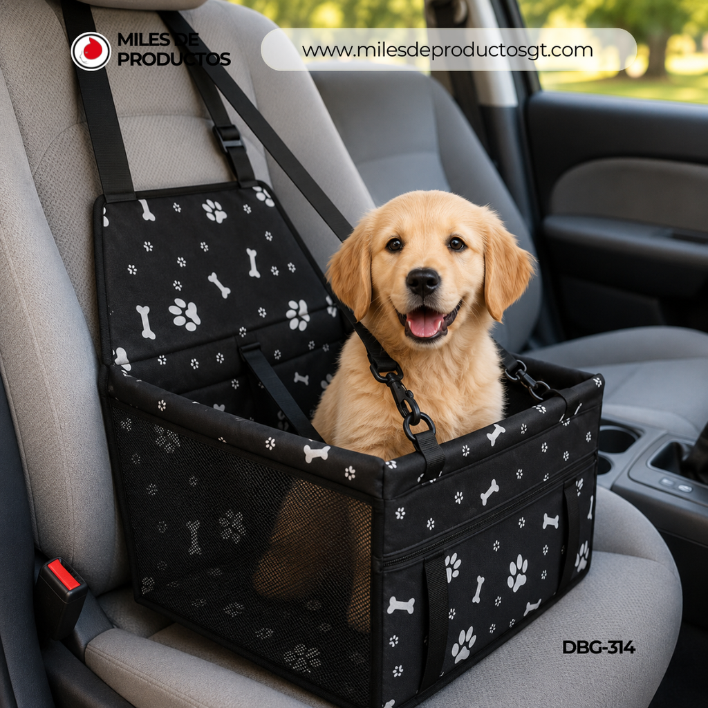 TRANSPORTADORA PARA MASCOTAS  EN AUTOMOVIL (TALLA PEQUEÑA )