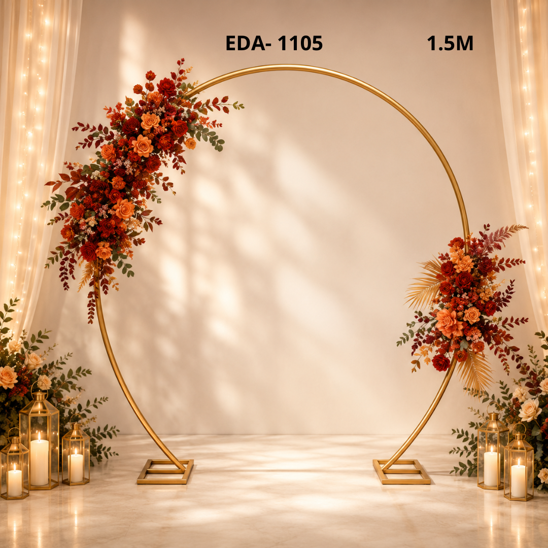 Estructura semicircular para decoracion de eventos 1.5m