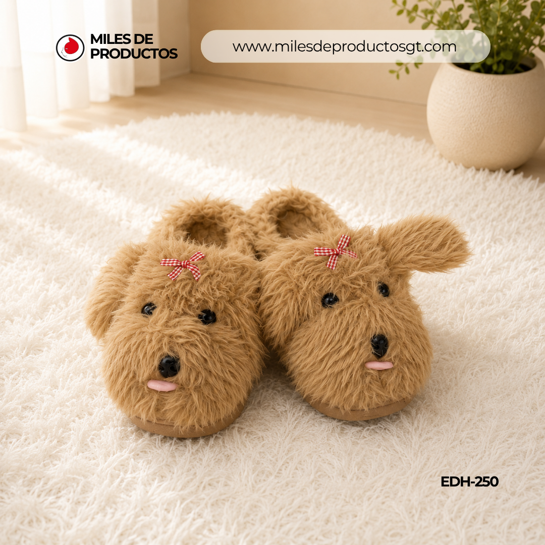 Pan tu flat con forma de perrito Con moñitos Tallas de la 36 a la 41 EDH-250