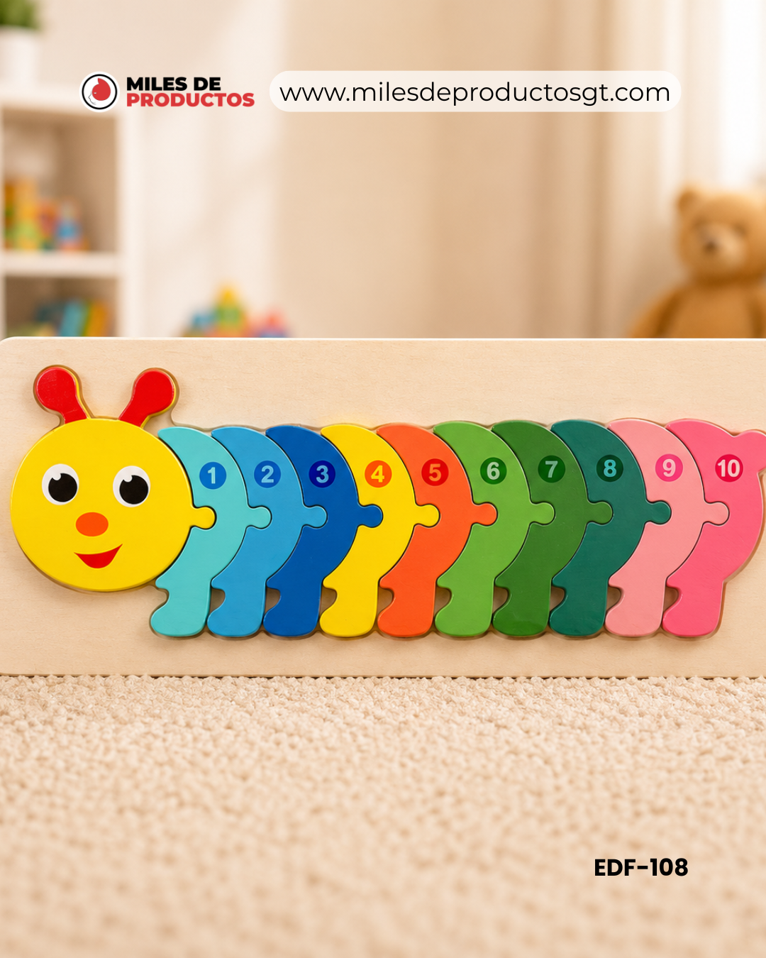 BLOQUES DE CONSTRUCCIÓN DE TABLERO DE DENSIDAD PARA NIÑOS TAMAÑO: 30*22*1.2 EDF-108