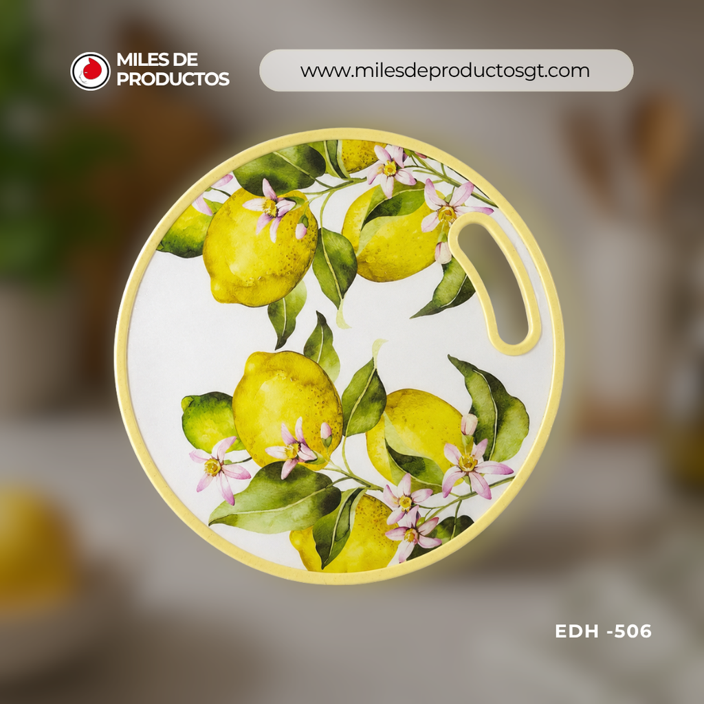 Tabla para picar de cocina con motivos 35 cm EDH-506