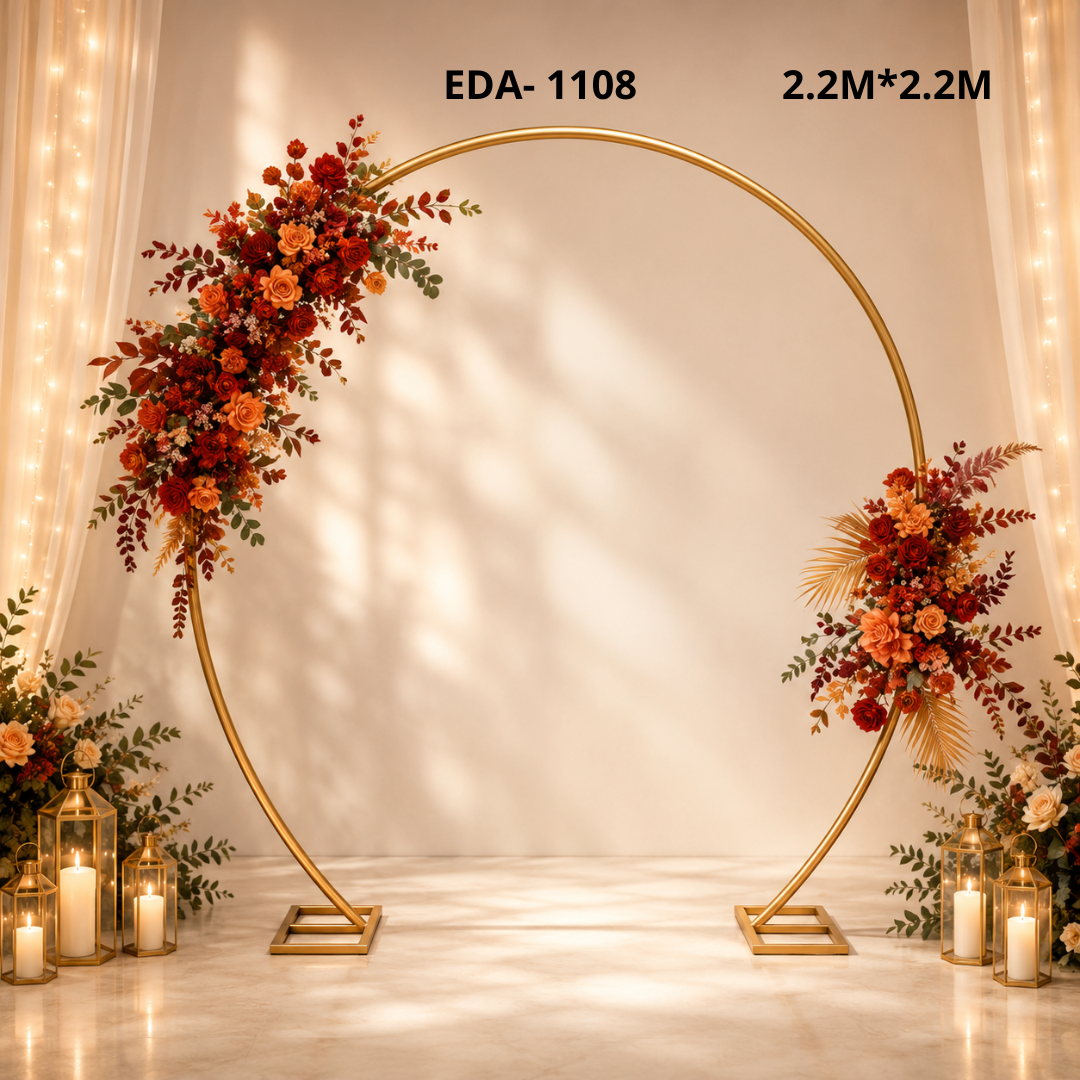 Estructura semi circular para decoración de eventos 2.2m EDA-1108