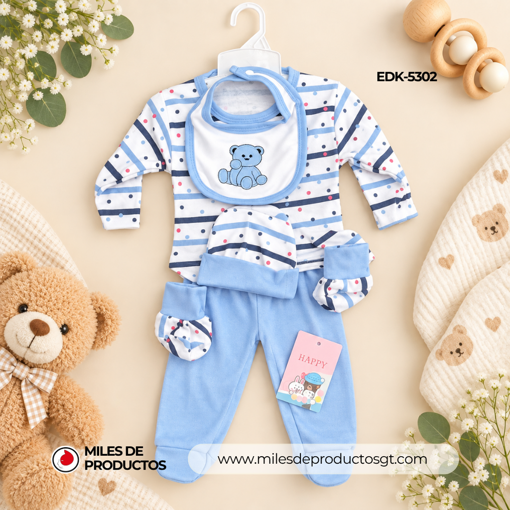 Conjunto de ropa para niños 5 piezas EDK-5302