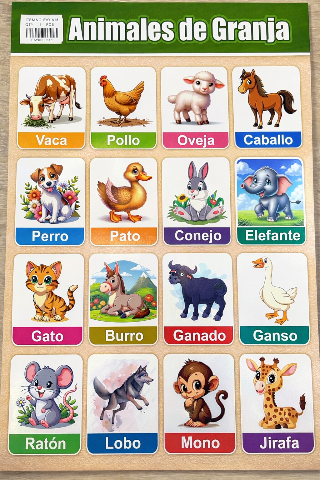 LAMINA ANIMALES DE LA GRANJA