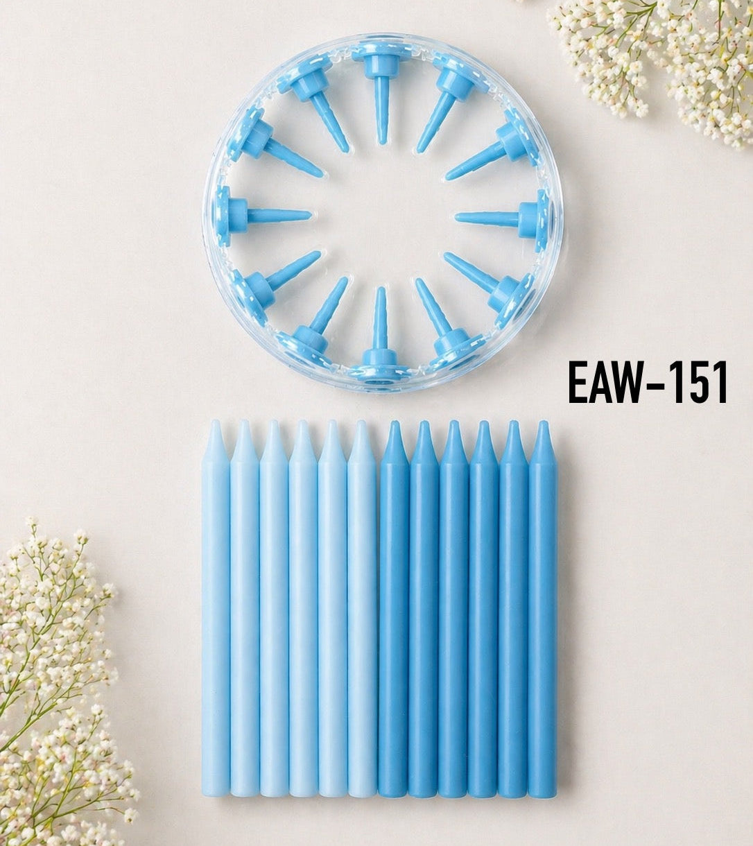 EMBALAJE DE CARTÓN PARA VELAS DE COLORES DE CUMPLEAÑOS EAW-151