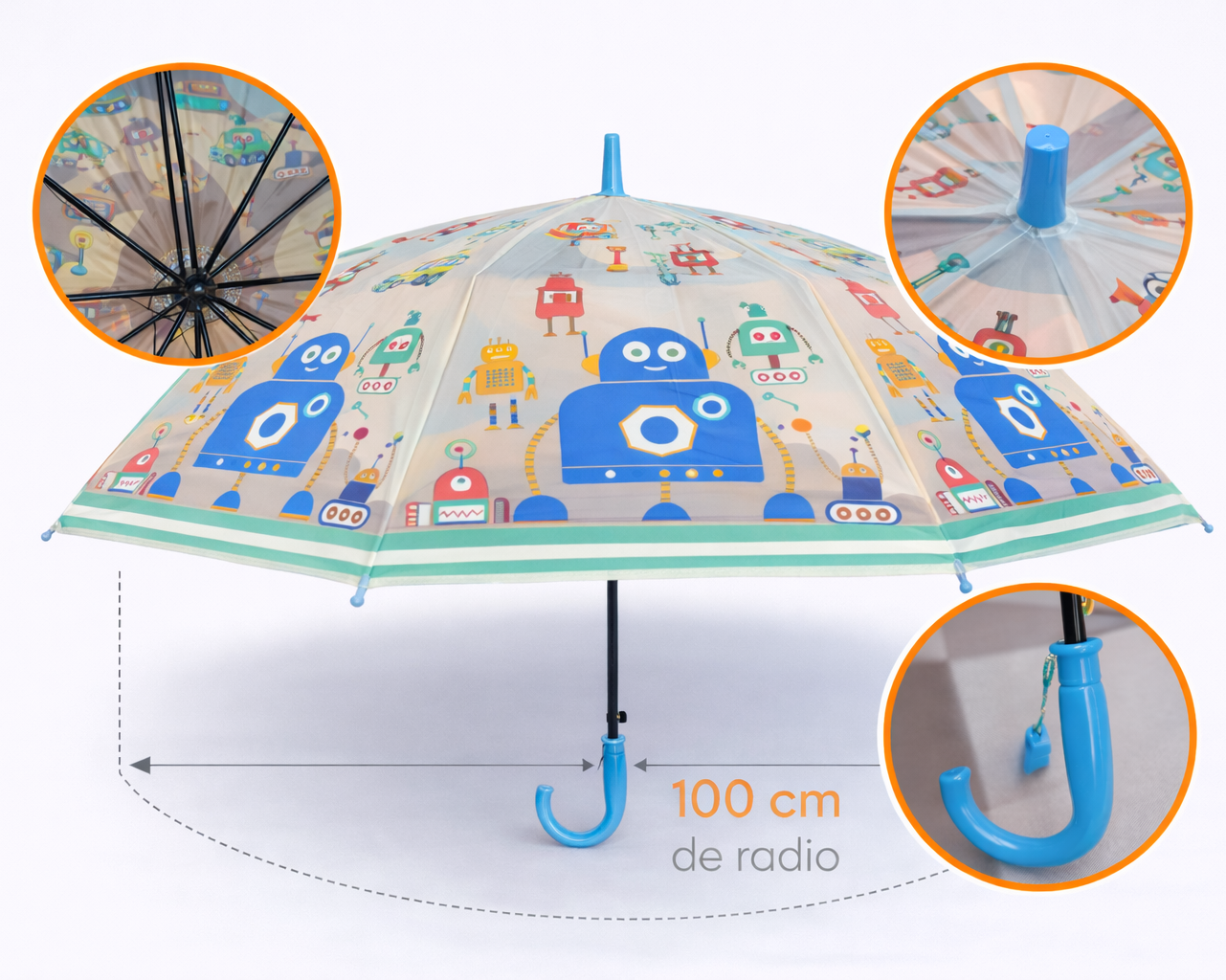 PARAGUAS DE PLÁSTICO INFANTIL EAK-351