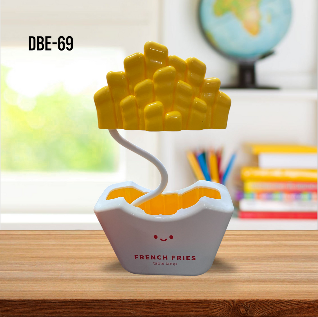 LÁMPARA DE MESA PATATAS FRITAS DE PLÁSTICO DBE-69 - miles-deproductos
