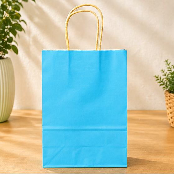 BOLSA DE PAPEL KRAFT PORTÁTIL DE COLORES EAW-205