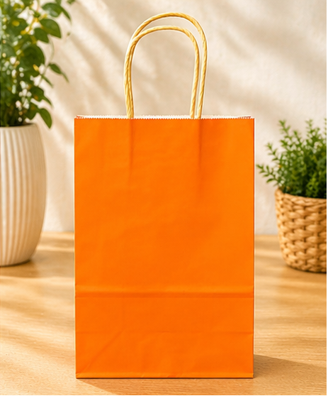 BOLSA DE PAPEL KRAFT PORTÁTIL DE COLORES EAW-206