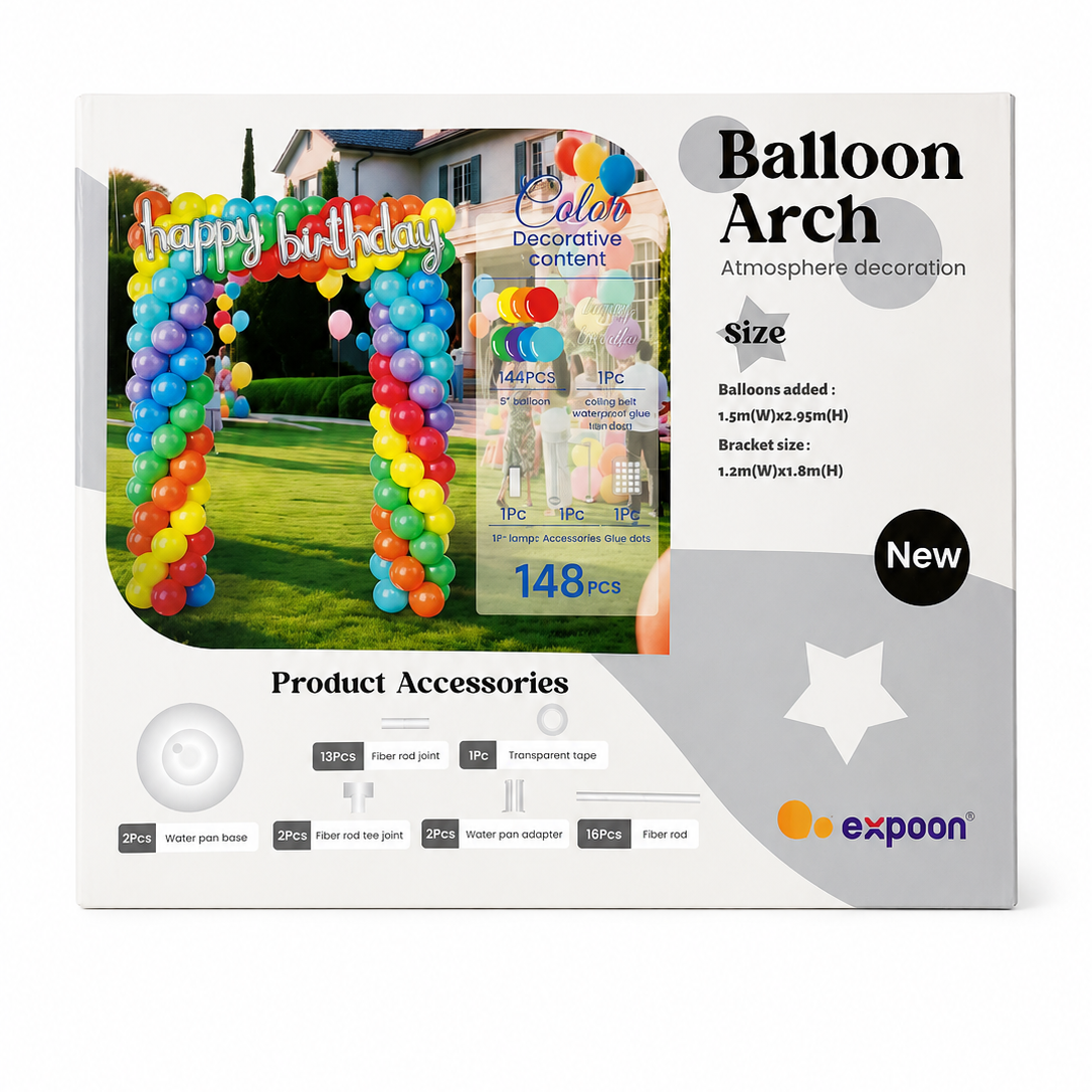 Juego de Marco de globos de plástico de colores  EDA 1059