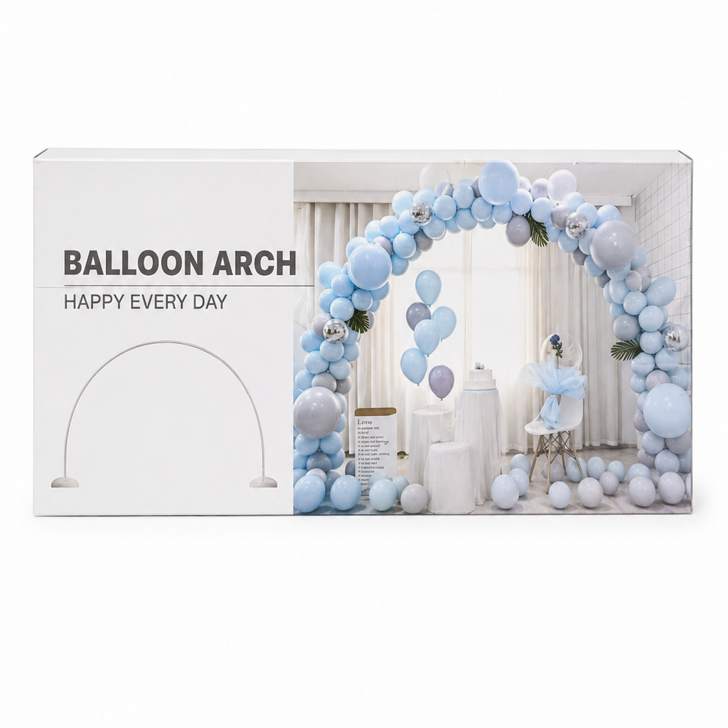 Juego de arco grande de globos de plástico