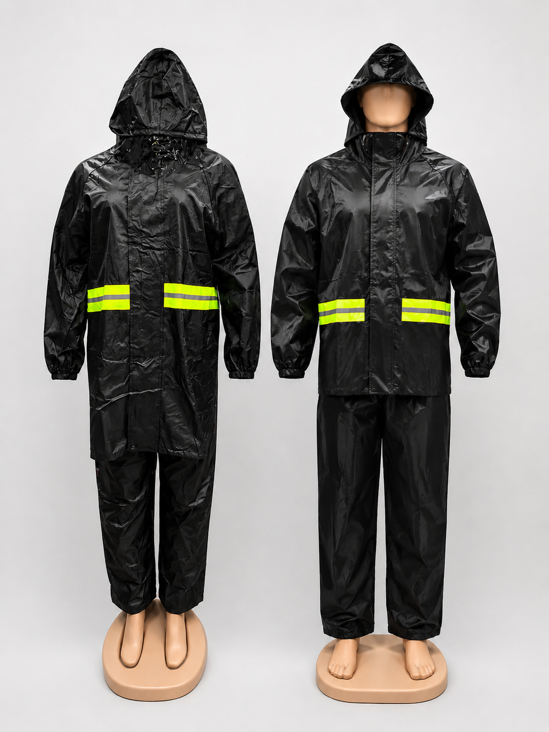 CONJUNTO DE IMPERMEABLE Y PANTALON DE TELA OXFORD PLASTICA PARA ADULTO 940G