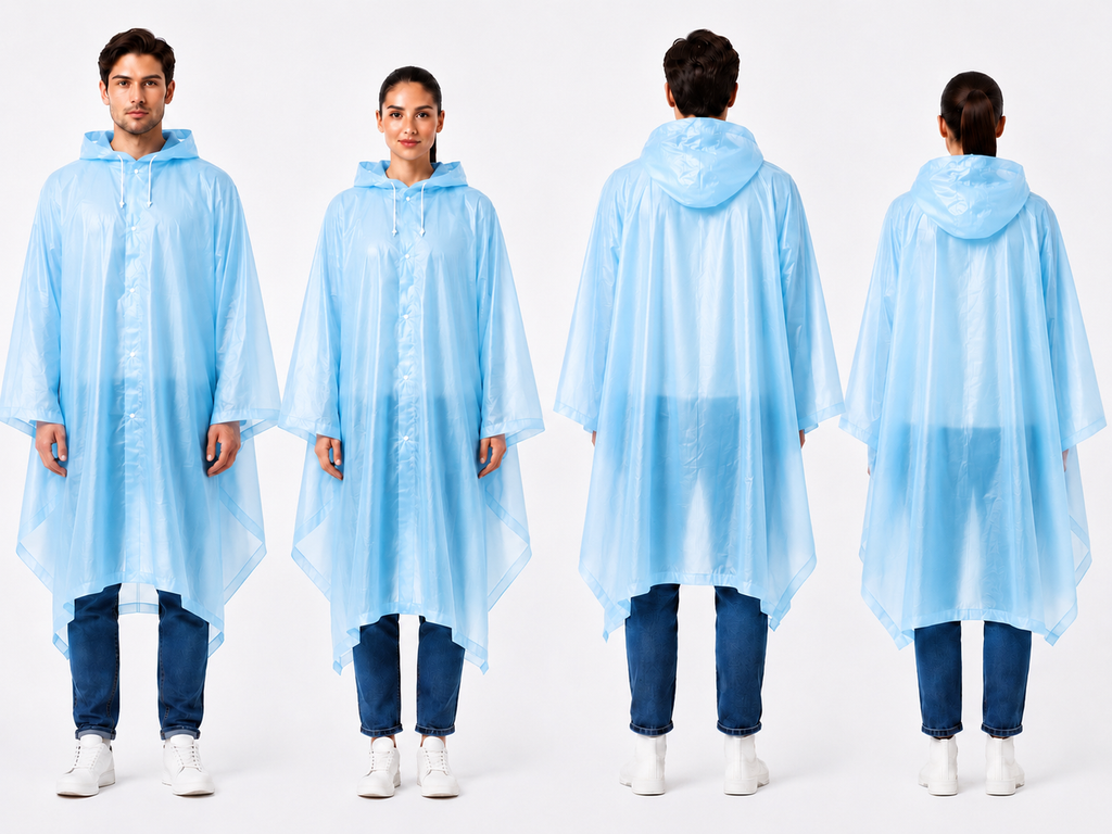 IMPERMEABLE PORTATIL DE PLASTICO PARA ADULTOS 95 G