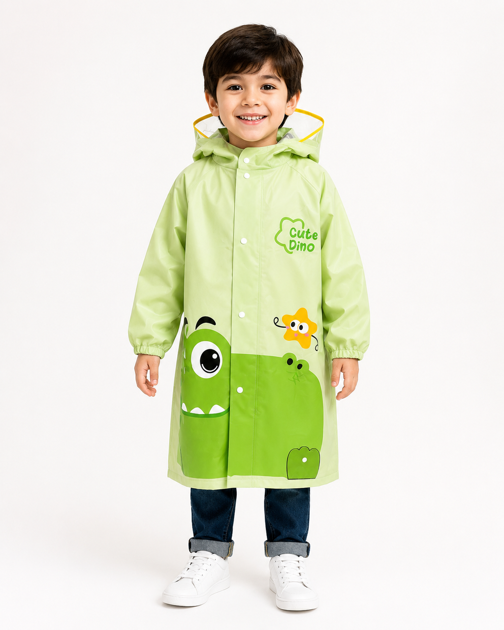 CAPA DE PLASTICO CON FORMA DE ANIMALITO  PARA NIÑOS 220 G