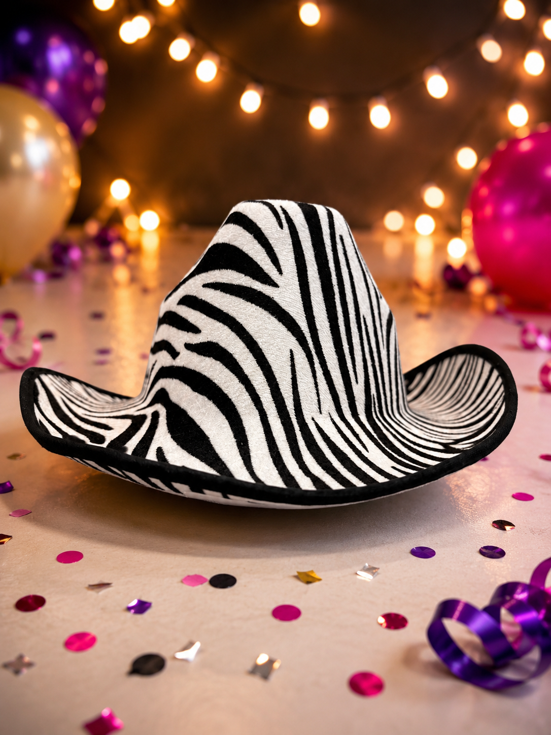 SOMBRERO PARA FIESTAS  DE PLÁSTICO ANIMAL PRINT EDB-750,751,752
