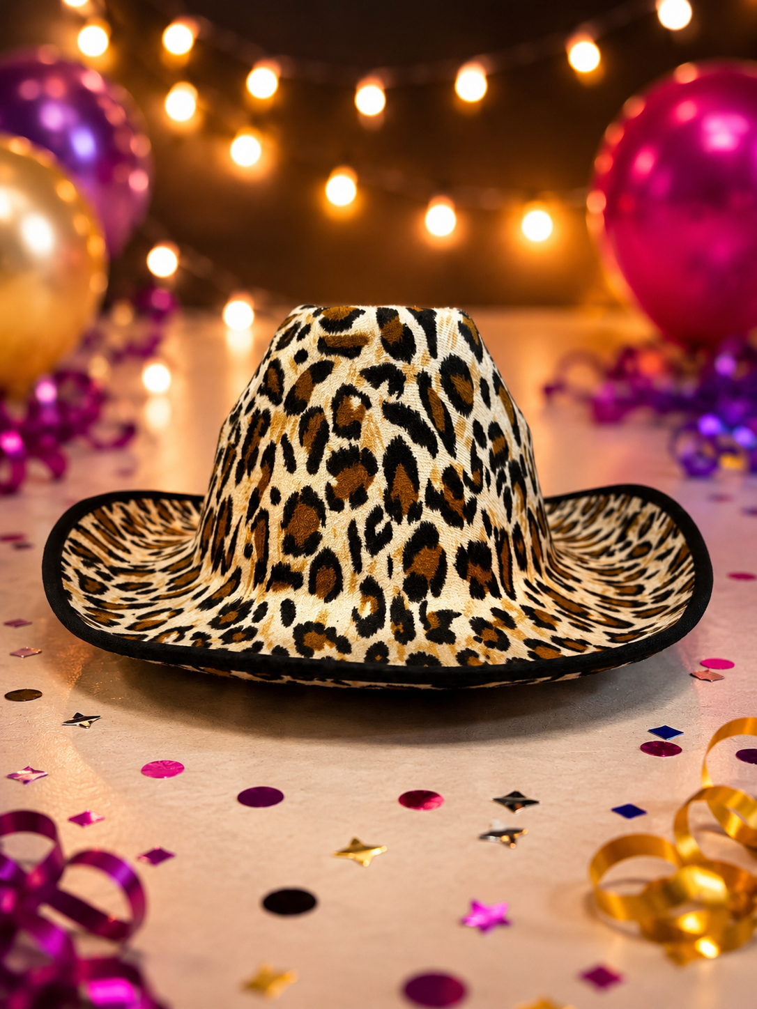 SOMBRERO PARA FIESTAS  DE PLÁSTICO ANIMAL PRINT EDB-750,751,752