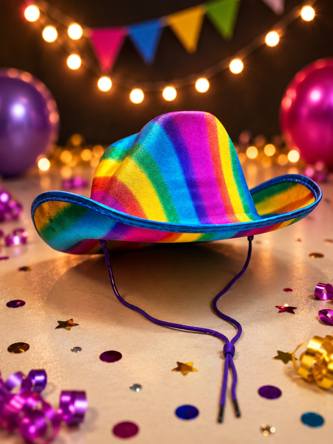 SOMBRERO PARA FIESTAS DE VAQUERO MULTICOLOR EDB 756