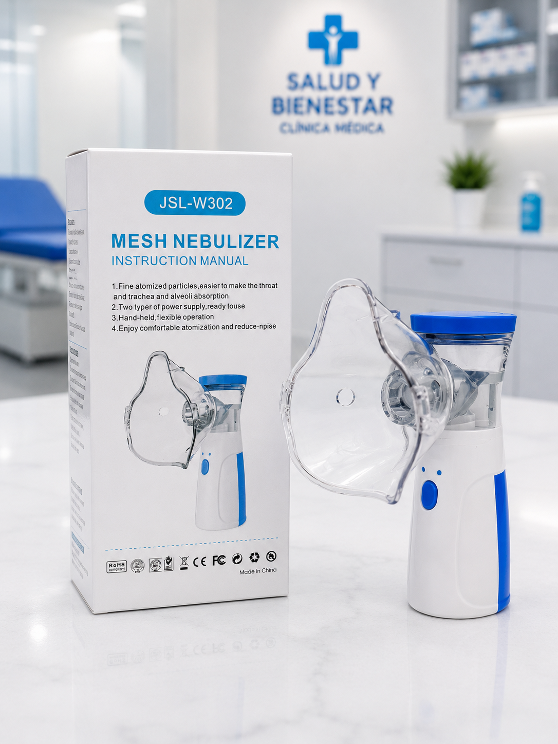 NEBULIZADOR PORTÁTIL DE PLÁSTICO