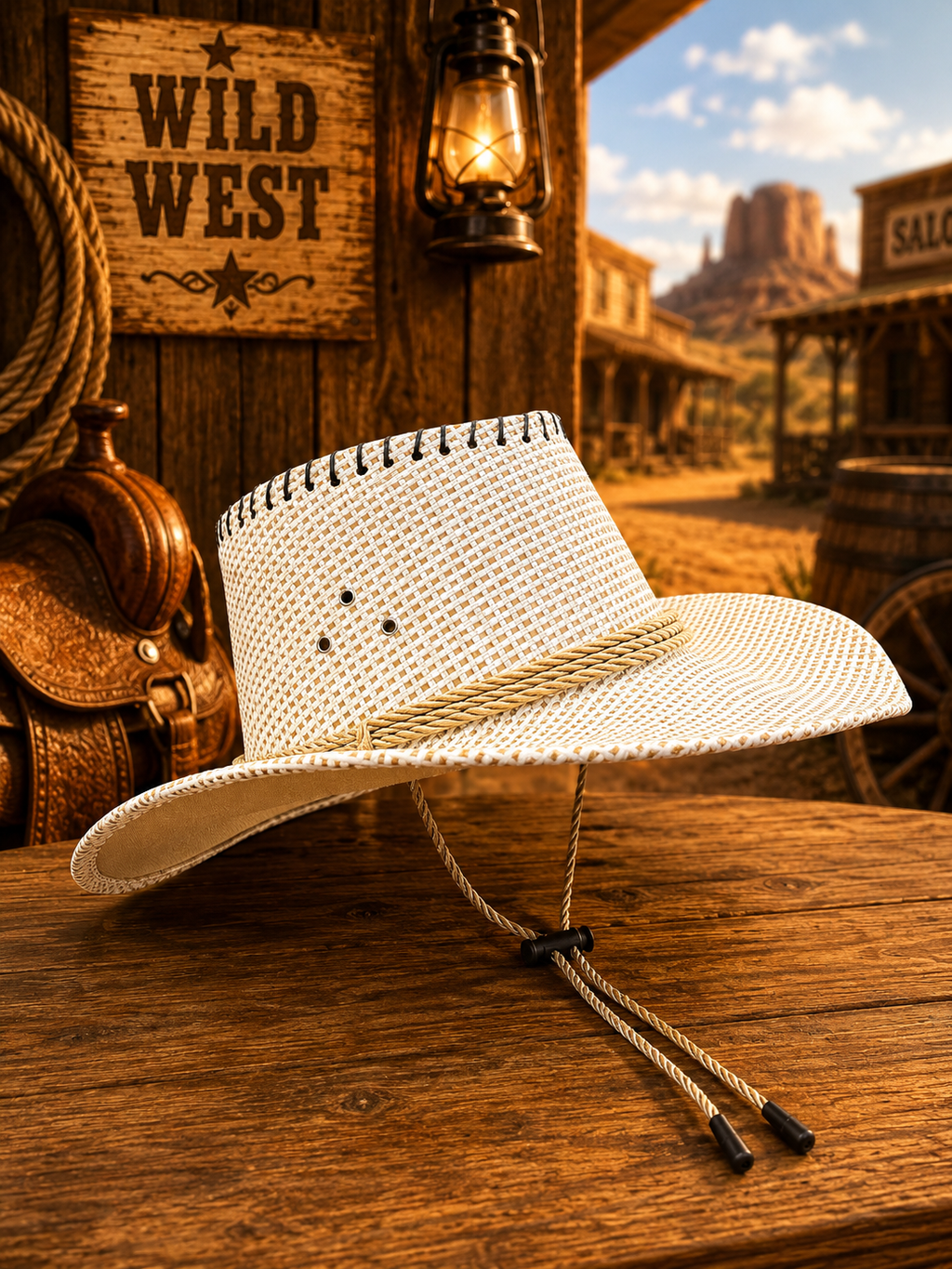 GORRO VAQUERO DE TEJIDO CUADRICULADO PEQUEÑO EDE 814,815,816,18
