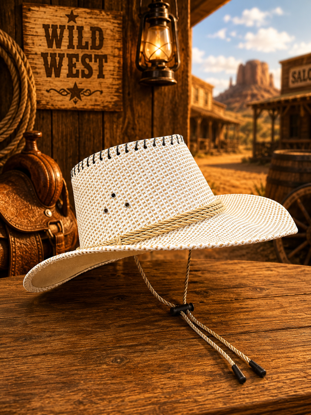 GORRO VAQUERO DE TEJIDO CUADRICULADO PEQUEÑO EDE 814,815,816,18