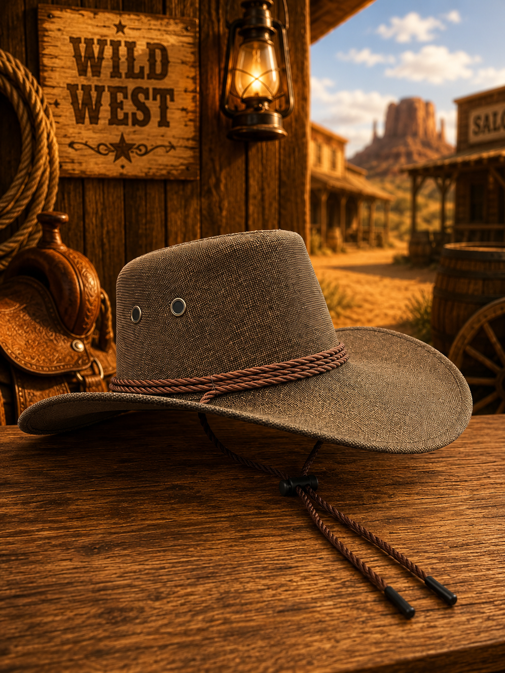 SOMBRERO VAQUERO DE TELA  EDE 820,823...