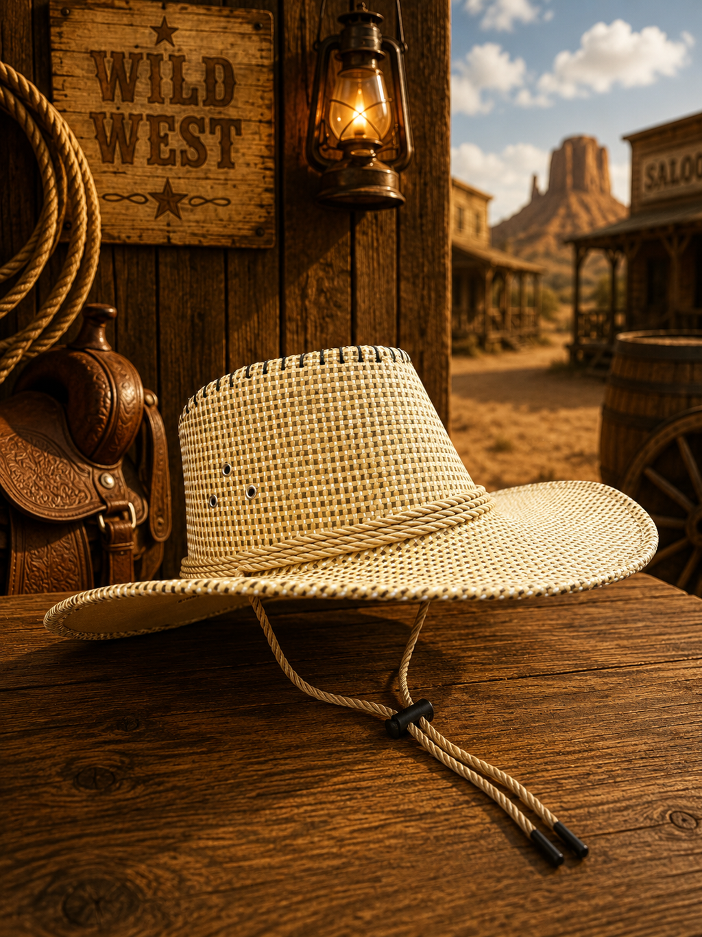 GORRO VAQUERO DE TEJIDO CUADRICULADO PEQUEÑO EDE 814,815,816,18