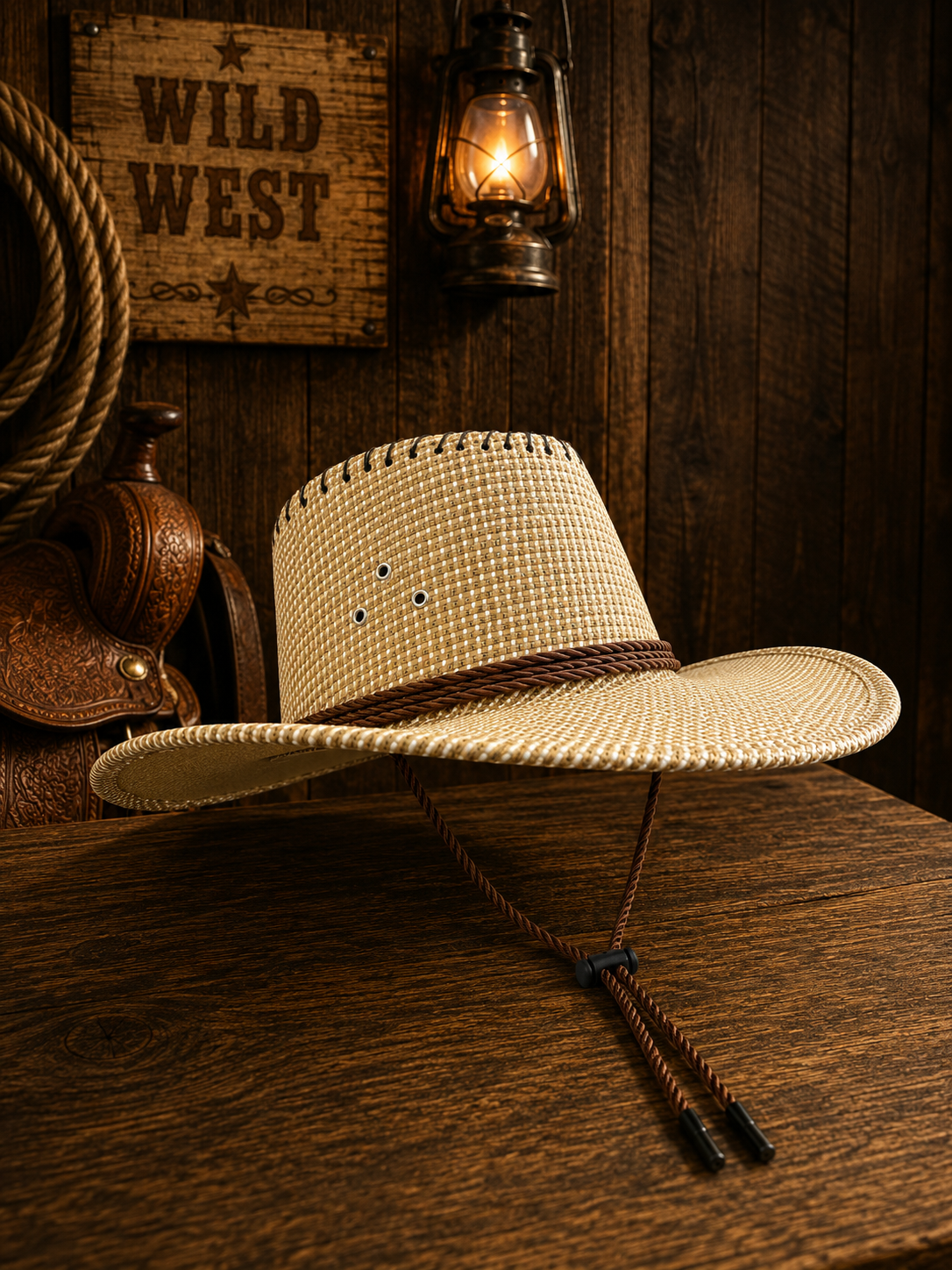 GORRO VAQUERO DE TEJIDO CUADRICULADO PEQUEÑO EDE 814,815,816,18