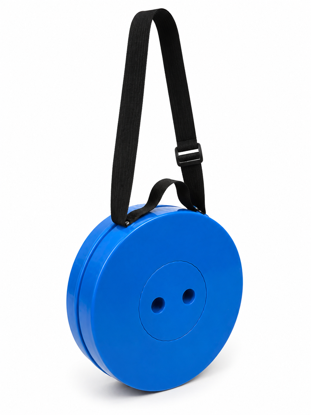 TABURETE PLEGABLE CIRCULAR DE PLÁSTICO NEGRO TAM 45X25,5 EDA 255