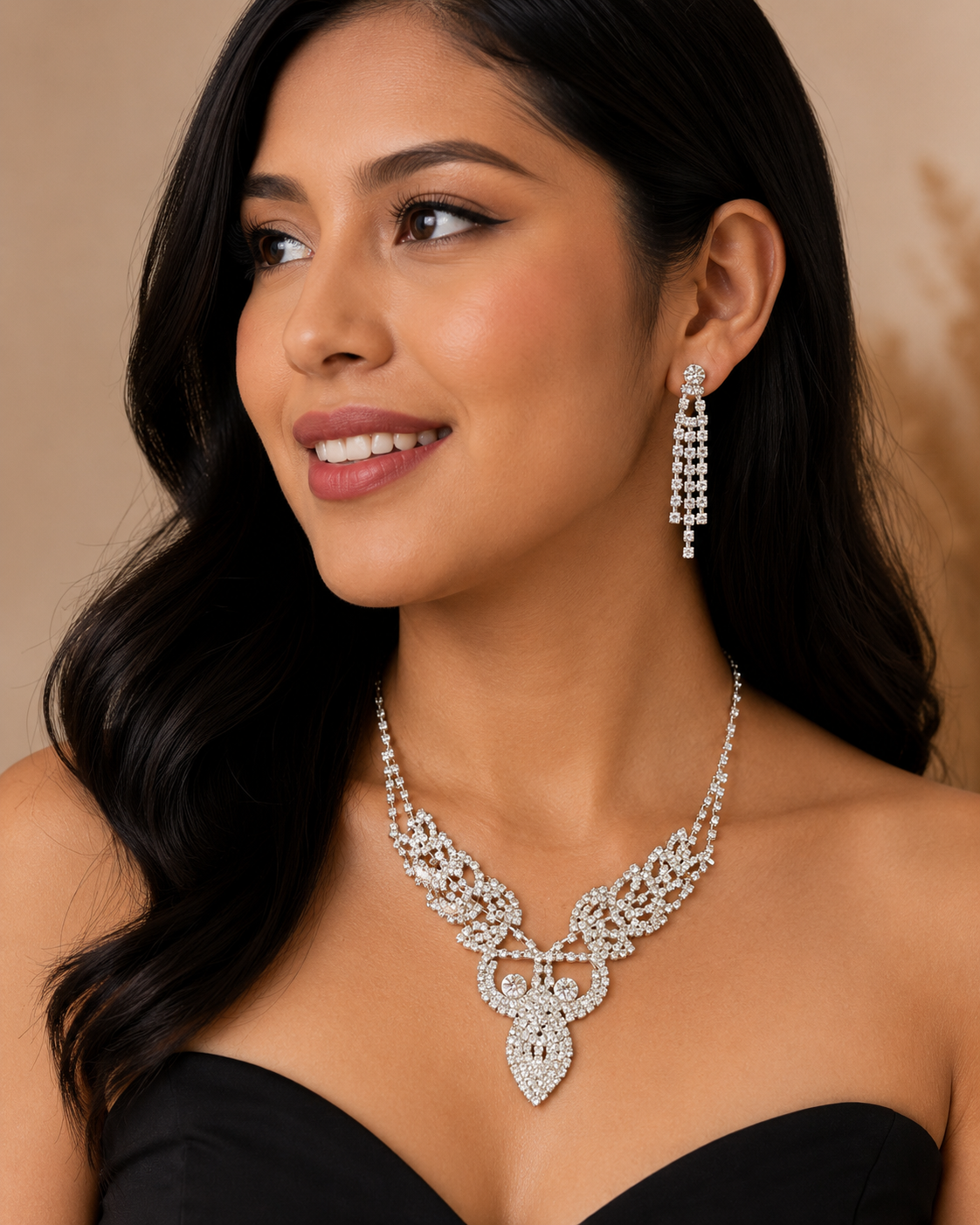 COLLAR DE ALEACIÓN PARA MUJER, DISEÑO MIXTO