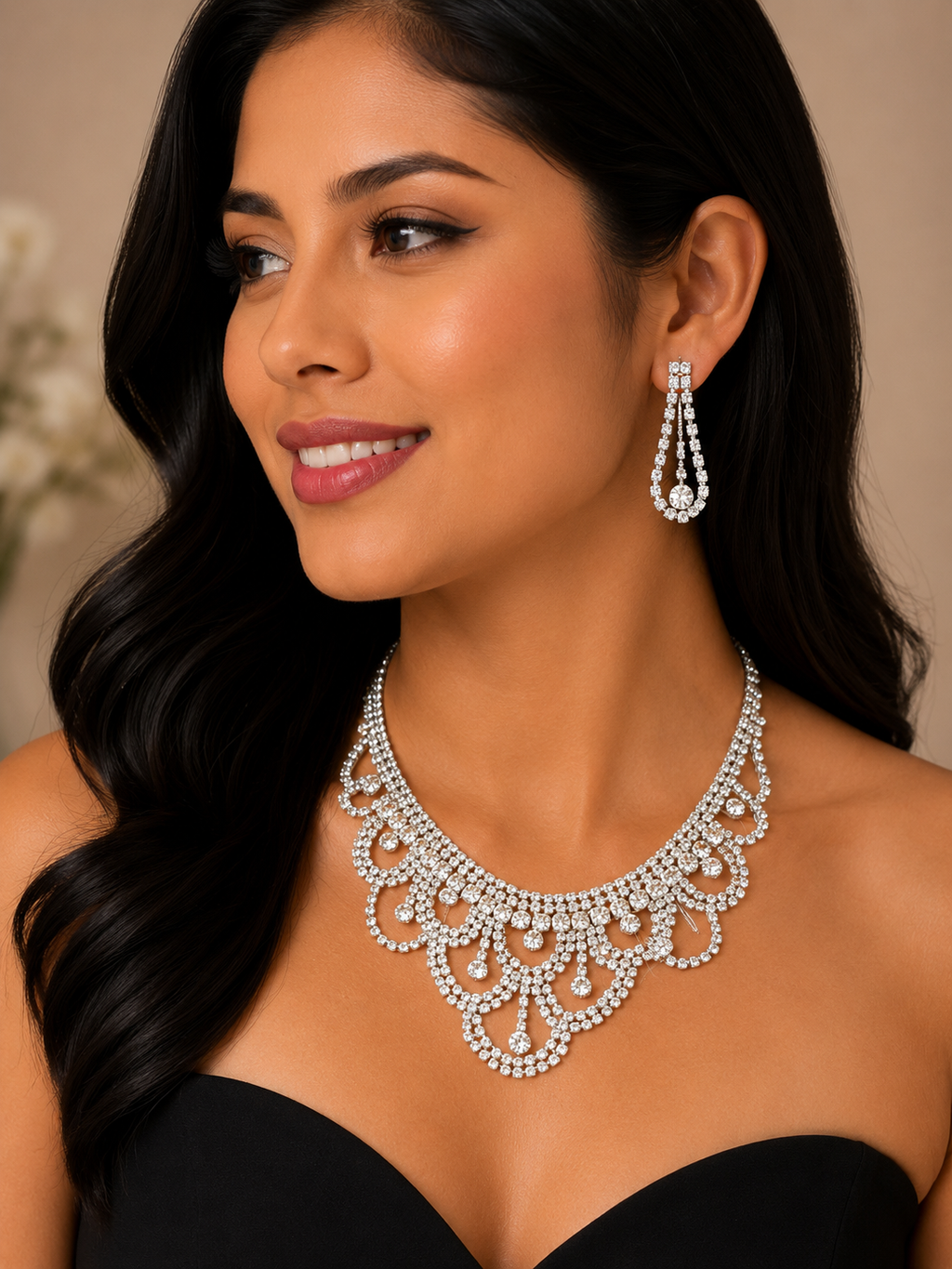 COLLAR DE ALEACIÓN PARA MUJER, DISEÑO MIXTO