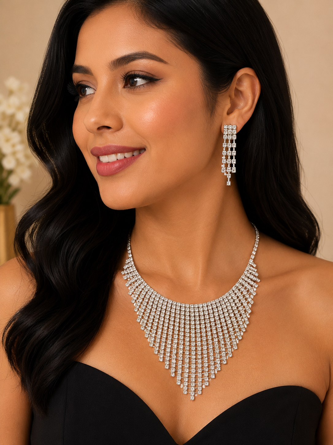 COLLAR DE ALEACIÓN PARA MUJER, DISEÑO MIXTO