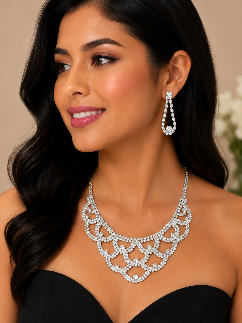 COLLAR DE ALEACIÓN PARA MUJER, DISEÑO MIXTO