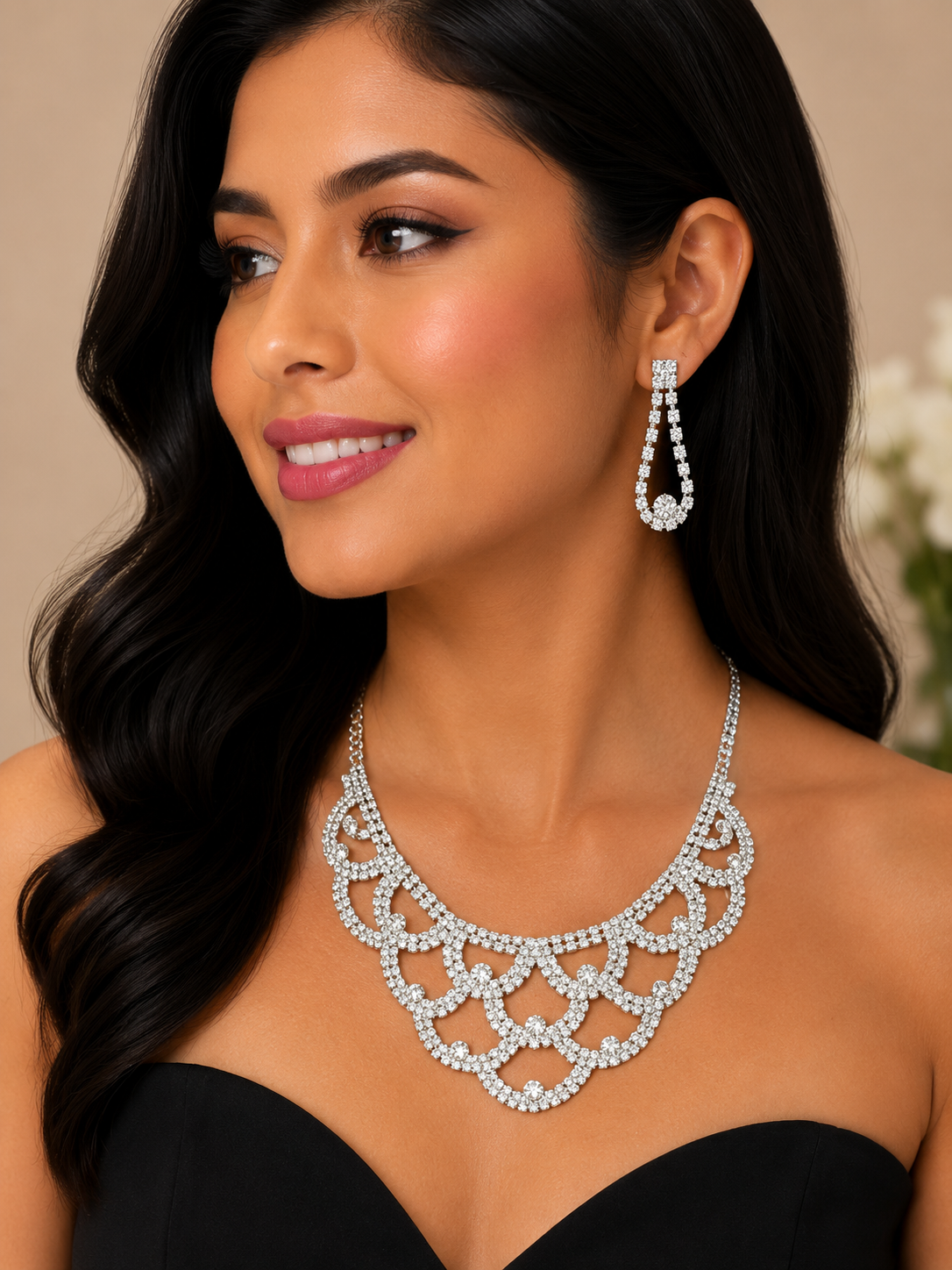 COLLAR DE ALEACIÓN PARA MUJER, DISEÑO MIXTO