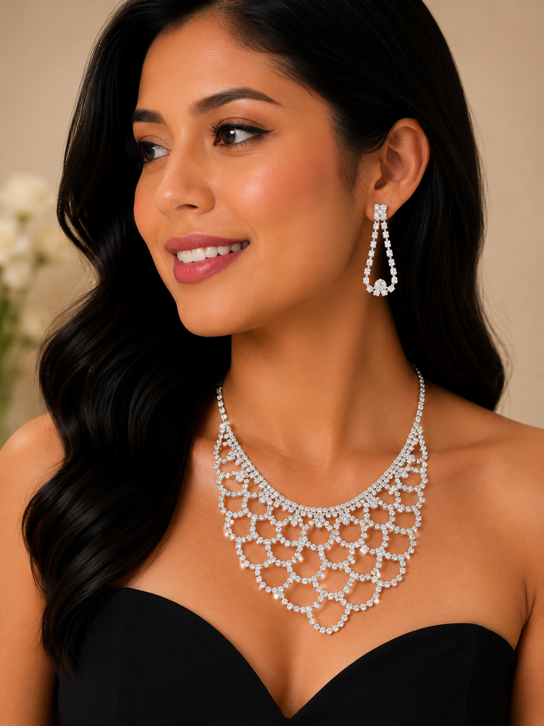 COLLAR DE ALEACIÓN PARA MUJER, DISEÑO MIXTO