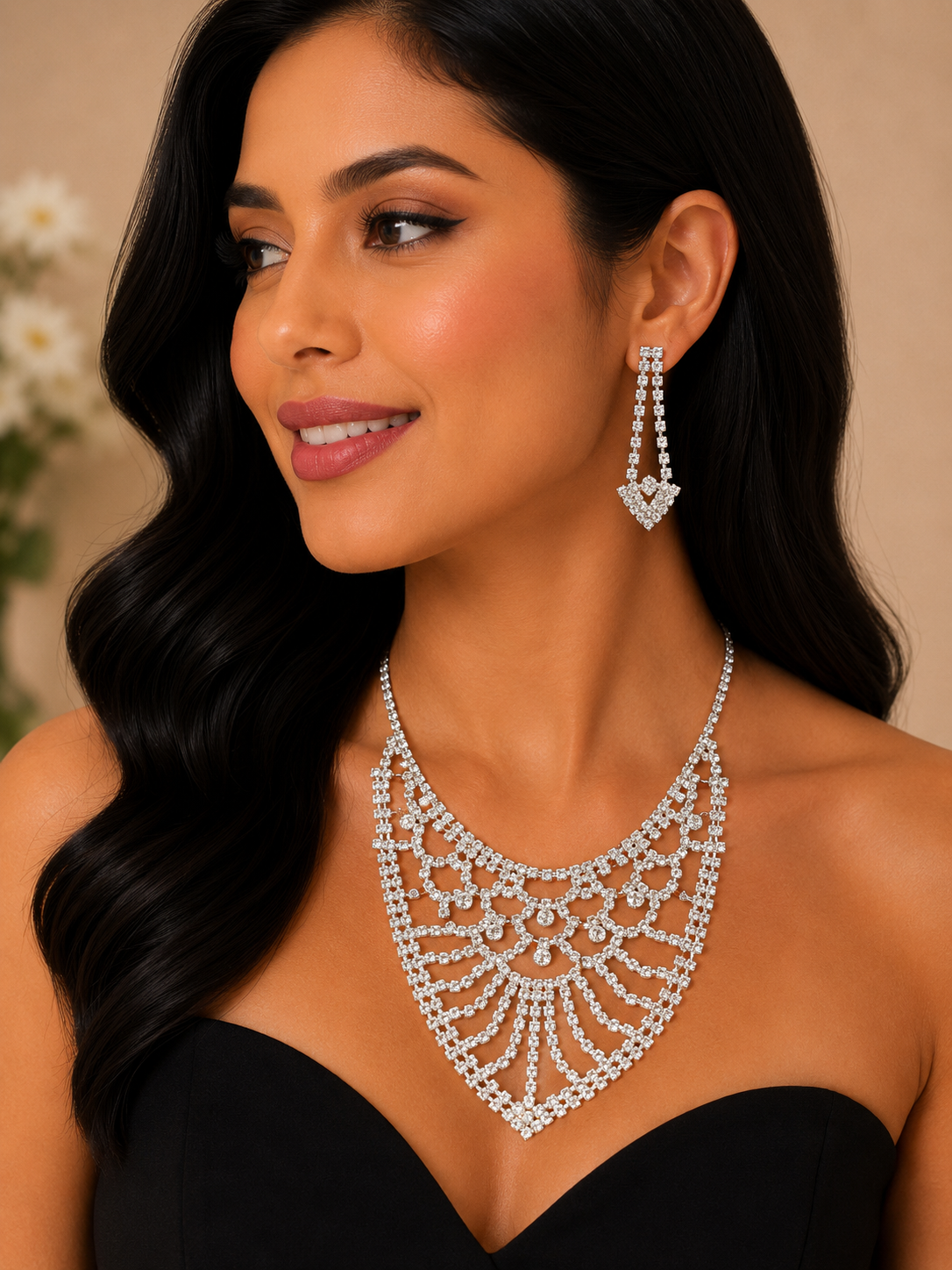 COLLAR DE ALEACIÓN PARA MUJER, DISEÑO MIXTO