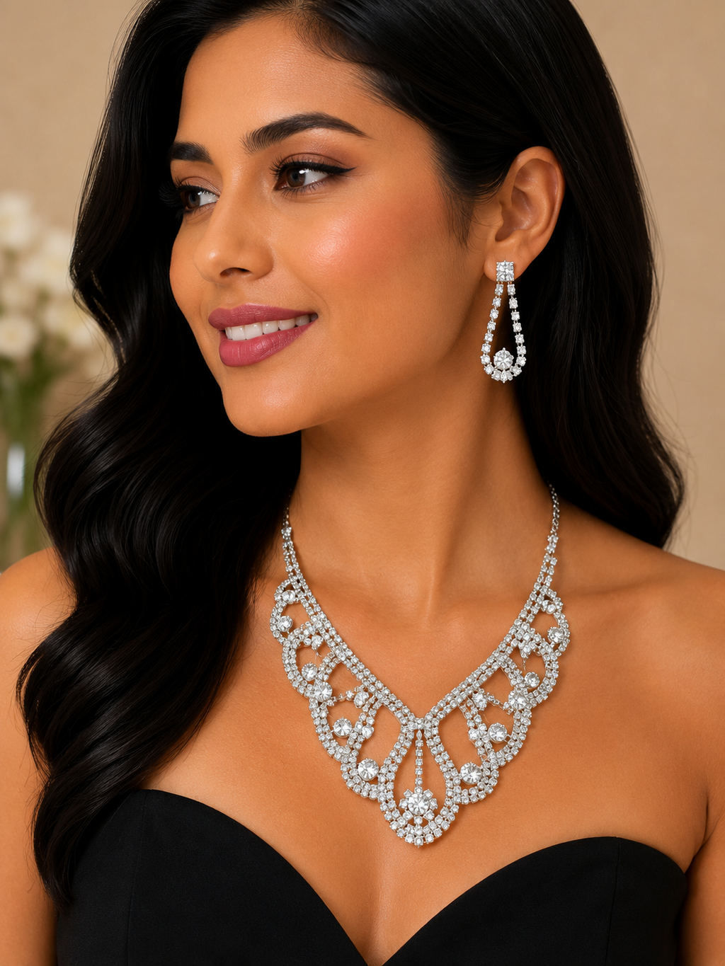 COLLAR DE ALEACIÓN PARA MUJER, DISEÑO MIXTO