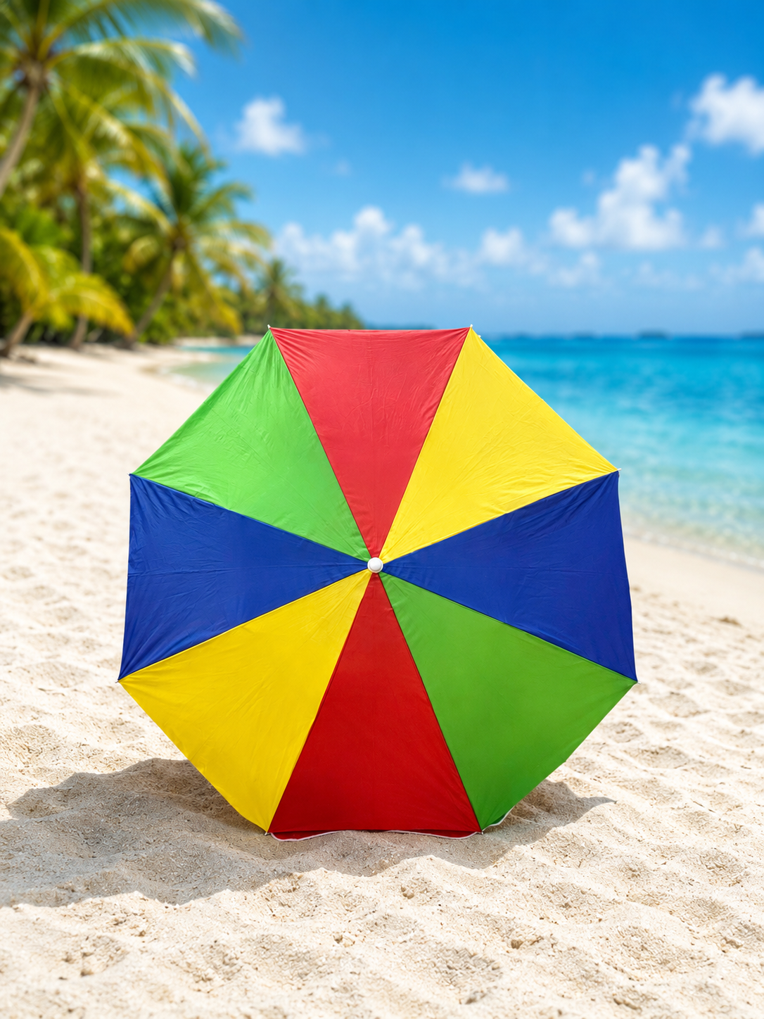SOMBRILLA PARA PLAYA DE PLÁSTICO DE 100 CM de colores